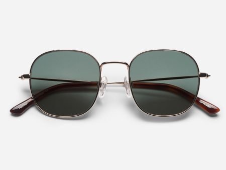 Helmut Gold Tortoise Sunglasses For Cheap