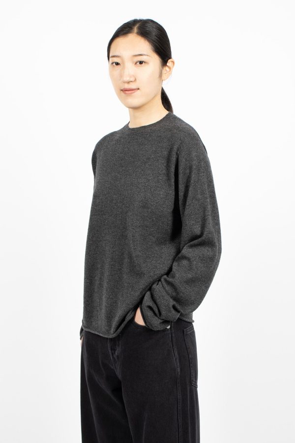 Malou Sweater Charcoal Melange Hot on Sale