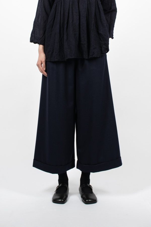 Wide Pyjama Trouser Navy Blue For Cheap