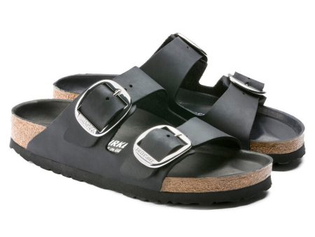 Birkenstock Women s Arizona Big Buckle Oiled Leather Sandal - Black Online