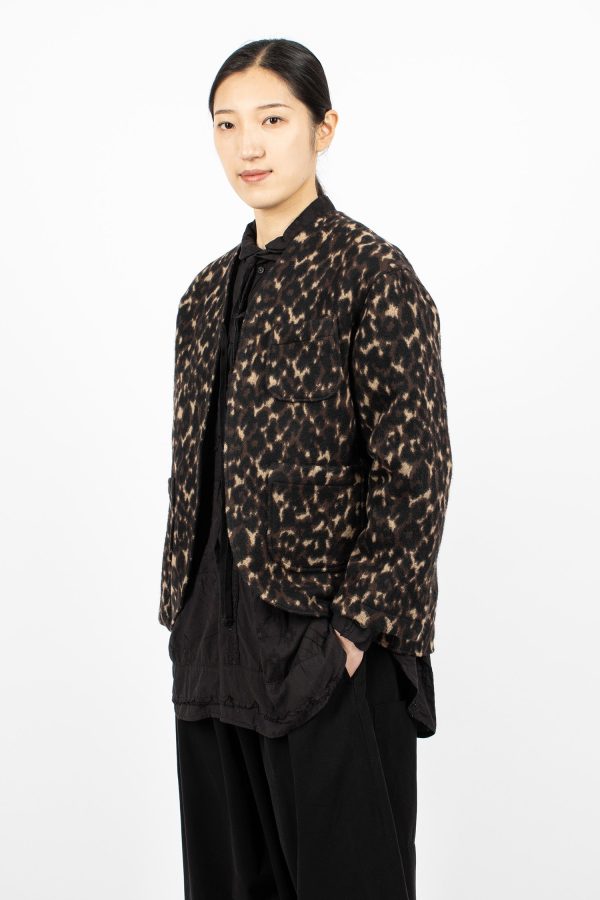 Cutaway Jacket Dark Brown Leopard Online