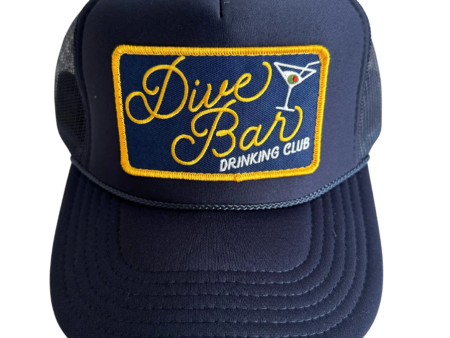 Dive Bar Drinking Club Trucker Hat Online now