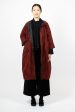 Quilted Reversible Coat Black Red Supply