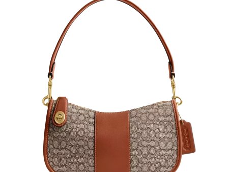 Coach Mini Signature Jacquard Swinger Cheap