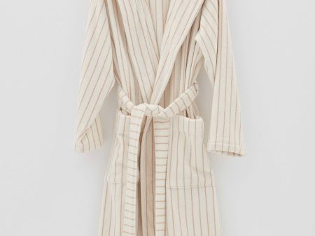 Hooded Bathrobe Sienna Stripe For Discount