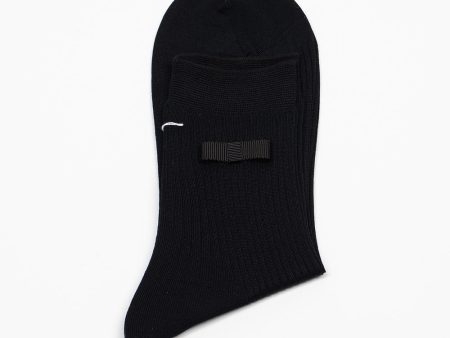 ANP-125 Ribbon Socks Black Fashion