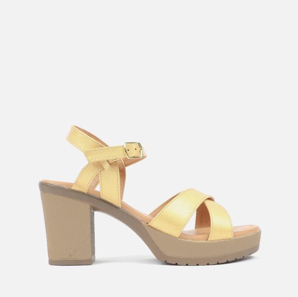 Women Block Mid Heel Sandal on Sale