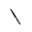 Carlton London Matte Black Metal Pen with Satin Gold-Plated Accents For Discount