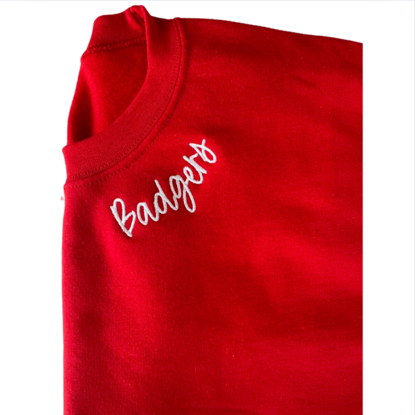 Badgers Custom Embroidered Sweatshirt Sale