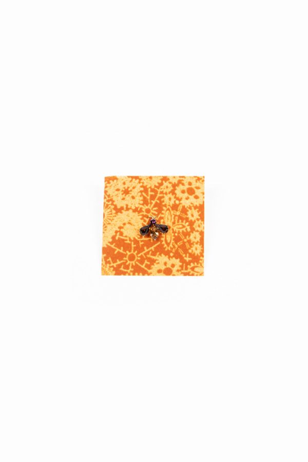 AC96XS Bee Brooch Orange Brown Online