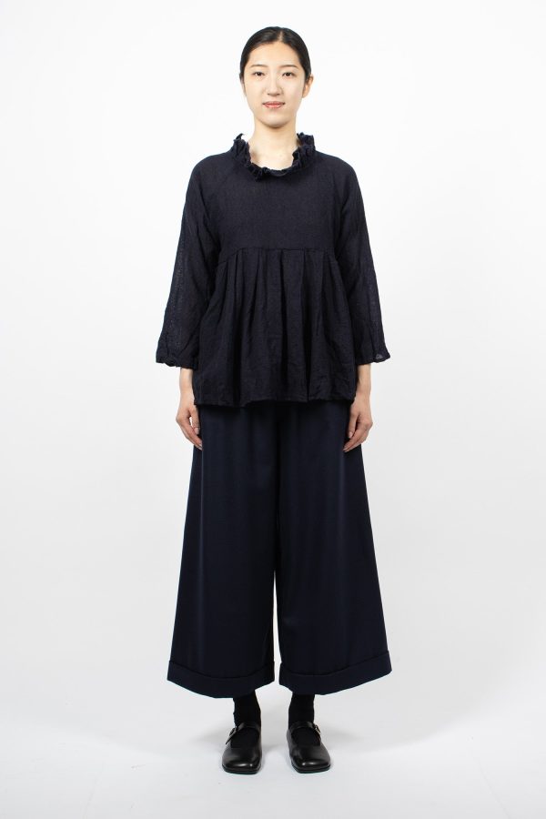 Wide Pyjama Trouser Navy Blue For Cheap