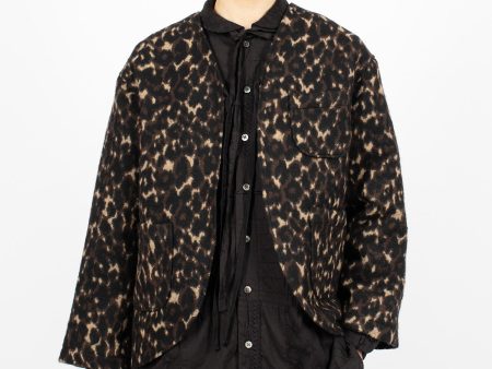 Cutaway Jacket Dark Brown Leopard Online