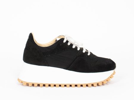 Spalwart Marathon Platform Sneaker Black For Sale