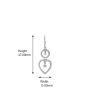 Carlton London 925 Sterling Silver Rhodium Plated Contemporary Cz Drop Earring Online now