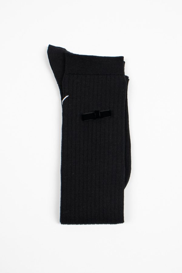 ANP-118AHS Ribbon Knee Sock Black Supply