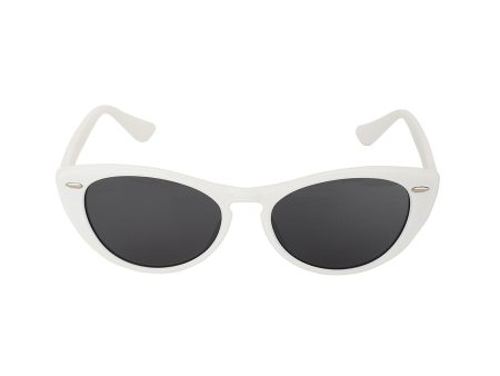 White Toned With Uv Protected Lens Cateye Sunglass For Women Online Hot Sale