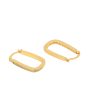 18Kt Gold Plated With Zirconia Stylish Studded Hoop Earring Hot on Sale