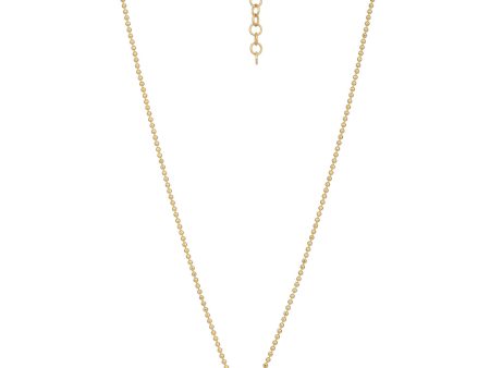 18kt Gold Plated with CZ Star Pendant and Chain For Sale