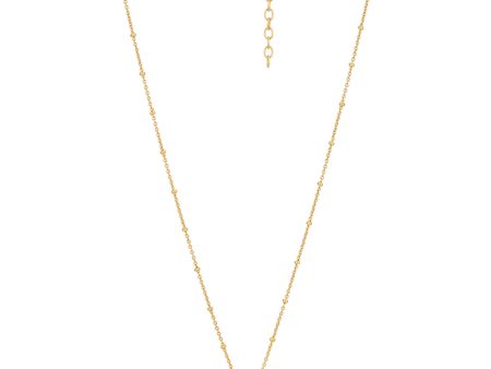 18kt Gold Plated with CZ Floral Pendant with Chain for women Online now