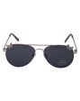 Carlton London Black Lens & Silver-Toned Aviator Sunglasses With Uv Protected Lens For Girl Discount