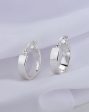 Rhodium Plated Circular Hoop Earring for women Supply