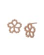 18kt Rose Gold Plated Floral Bold Stud Earring Discount