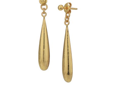 18kt Gold Plated Teardrop Dangling Earring Online