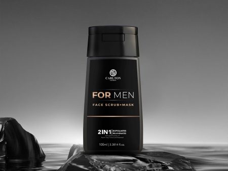 Men Face Scrub + Mask - 100Ml For Sale