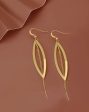 18kt Gold Plated Fancy Oval Drop Earring for women Fashion