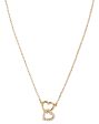 18kt Gold Plated with CZ Heart Necklace for women Online Hot Sale