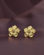 18kt Gold Plated Floral Stud Earring for women Discount