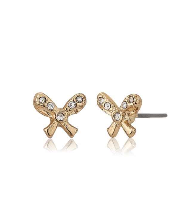 Carlton London Set Of 10 Gold Plated Contemporary Studs Earrings For Women Supply