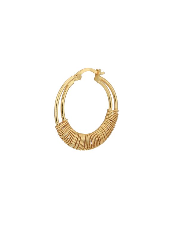 18kt Gold Plated Fancy Hoop Earring Online