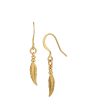 18kt Gold Plated Dangling Leaf Drop Earring for women Cheap