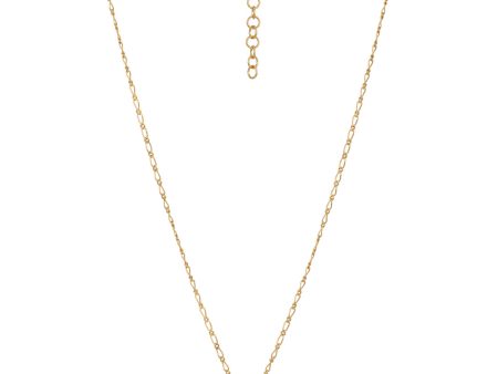 18kt Gold Plated Infininty with Love Texture Pendant and Chain For Cheap