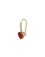 18kt Gold Plated with CZ Heart Drop Earring for women For Sale