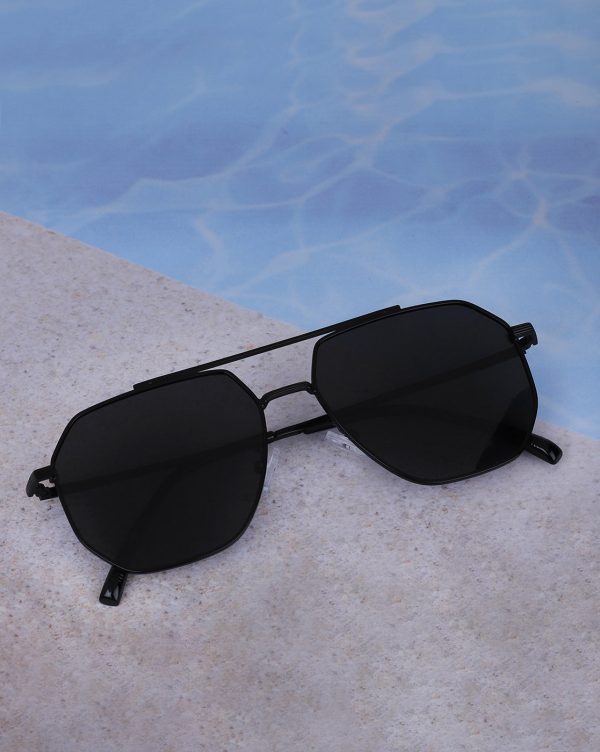 Premium Black Toned & Polarised Lens Rectangle Sunglass for men Hot on Sale