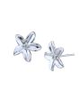 Rhodium Plated Floral Stud Earring Online