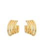 18Kt Gold Plated Handcraft Spiral Hoop Earring Cheap