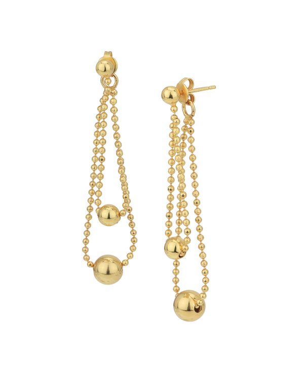 18kt Gold Plated Fancy Drop Earring for women Discount