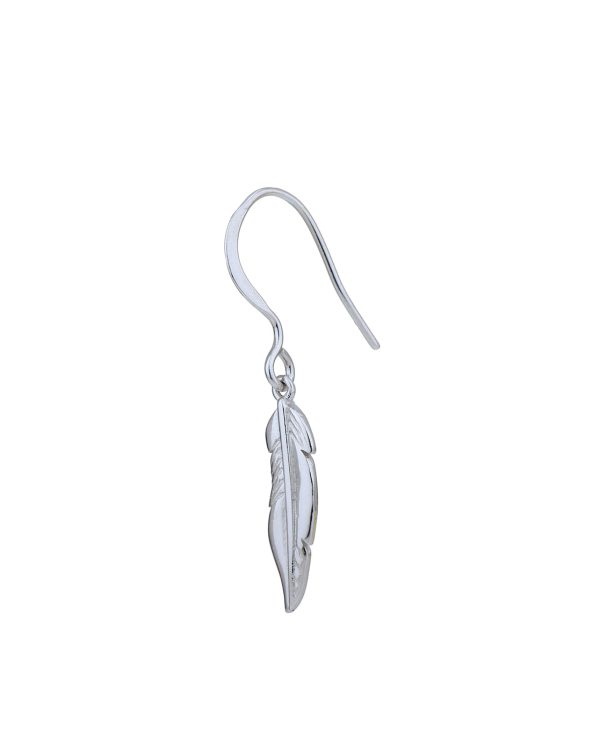 Rhodium Plated Dangling Leaf Drop Earring for women For Cheap