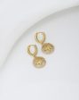 Carlton London Gold Plated Cz Studded Circular Hoop Earrings For Women Online Sale