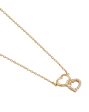 18kt Gold Plated with CZ Heart Necklace for women Online Hot Sale