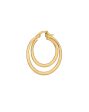 18kt Gold Plated Double Bar Hoop Earring Supply