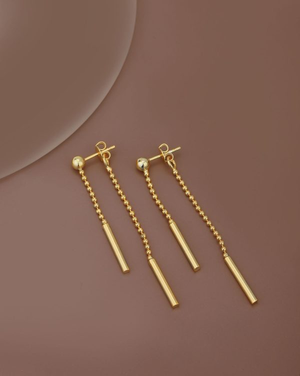 18kt Gold Plated Fancy Drop Earring for women Online