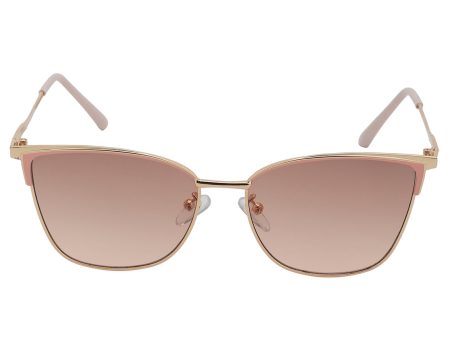 Gold & Pink Toned with UV Protected Lens Cateye Sunglass for women Supply