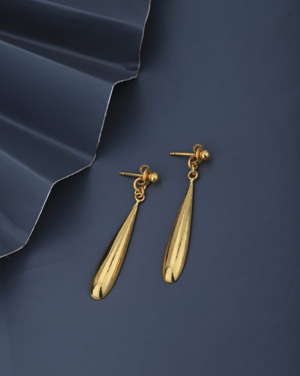 18kt Gold Plated Teardrop Dangling Earring Online