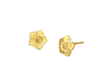 18kt Gold Plated Floral Stud Earring for women Discount