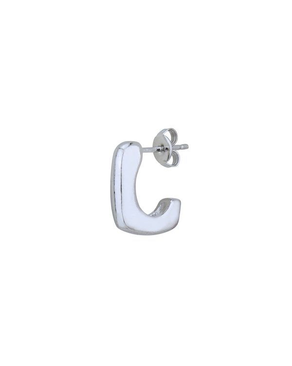 Rhodium Plated Contemporary Drop Earring Online