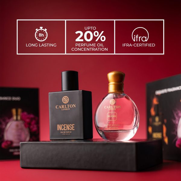 Exquisite Fragrance Duo - Incense Men 50Ml & Blush Women 30Ml Gift Set For Discount